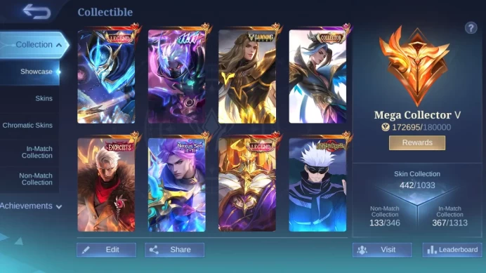 Hero 130 | Skin 442 | Legend GS Jhonson | Dawning Lance|CCLing|11.11 Hayabusa Nolan|JJK Xavier Julian|Exo YZ|HXH Cecil ML028B