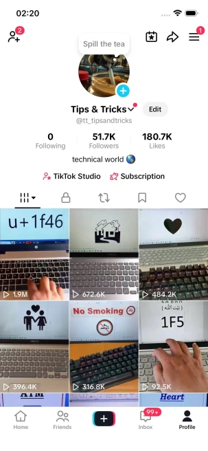 Instanly Delivery/Monetized 51K Followers+180K Likes Account/ Creator Rewards Program Activated/ Full Access