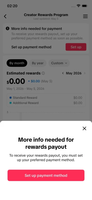 Instanly Delivery/Monetized 51K Followers+180K Likes Account/ Creator Rewards Program Activated/ Full Access