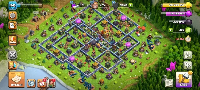 Town hall 16 Xp 160, 5 equipment epic, free change name,C6139