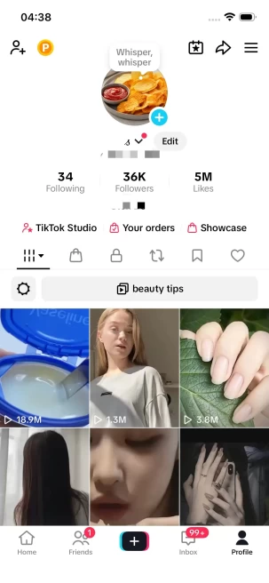 Instanly Delivery/36K Real Followers+5M Real Likes/ Tiktok Shop For Creator/ Live Stream/ Full Access
