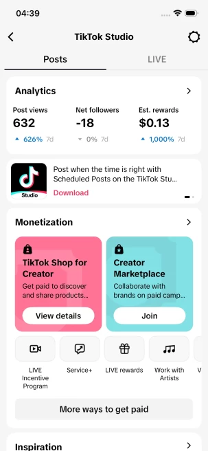 Instanly Delivery/36K Real Followers+5M Real Likes/ Tiktok Shop For Creator/ Live Stream/ Full Access