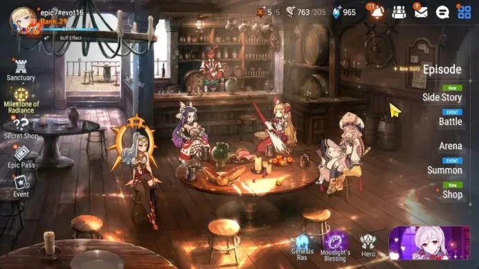 GLOBAL Unerif|4 ML(Salome,Zio,L Ceremia,B Hwayoung)+Tenebria,Ran,Roana,|PoH ON+Bless ON|52K Stigma|Stove(ES4576)