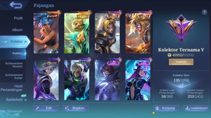 Hero 100, Skin 195 | WDP ON Until 25 Feb | Prime Granger, CC Badang,Natalia, KOF Karina,ML413B