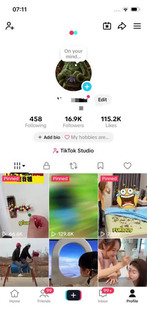 Germany Monetized Account/ 16K Followers+110K Likes/ Creator Rewards Program Activated/ Live Stream/ Full Access