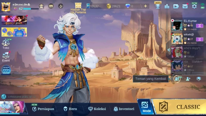 Hero 112 | Skin 171 |CC Natalia|P.ACE Fanny|Spongebob Cyclops|Lightborn Fanny|Lightborn Granger|Valentine Cluade |ML517B