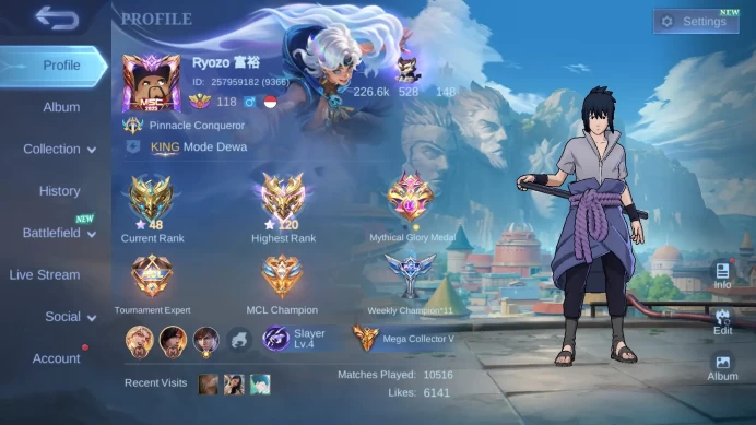 Skin 485|Legend Alu|Naruto Lukas+Suyou|Ducati Leo|KOF Chou+Dyrr|11.11 Wanwan|HXH Harith|Cc Granger|Prime YZ| ML533B