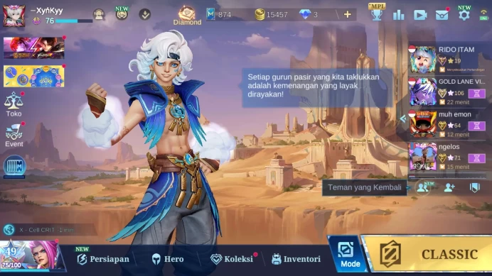 Hero 119 | Skin 182 | Ex Glory 59 | Spongebob Cyclops | Lightborn Alucard | Anniv Akai | Myth2024 Clint | ML545B