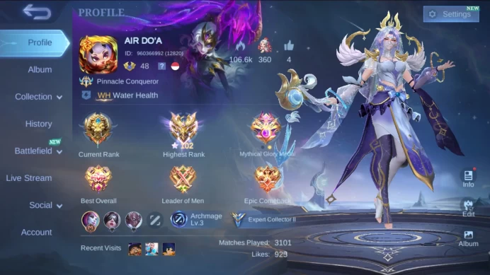 Hero 80, Skin 146, Ex Immo | Luckybox Alpha,Johnson, Create LuoYi, Covenant Lesley, M7 Grenger, P.ACE Fanny, ML546B
