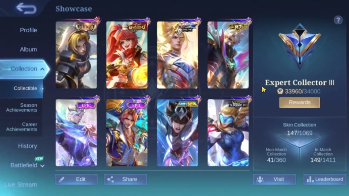 Hero 83 | Skin 147 | MSC Nathan | M7 Granger | Epic Gussion | Epic Clint | Saint Seiya Badang | SML563B