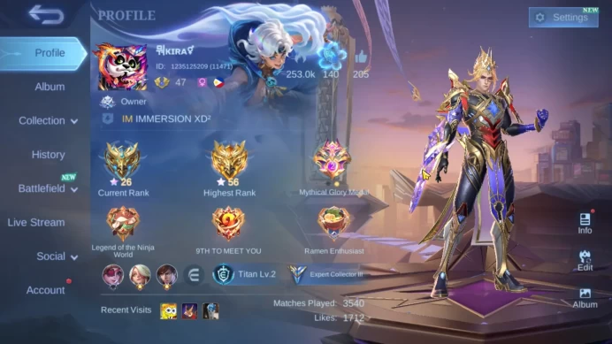 Hero 83 | Skin 147 | MSC Nathan | M7 Granger | Epic Gussion | Epic Clint | Saint Seiya Badang | SML563B
