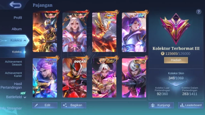 Hero 131 | Skin 348 | Legend Granger+Lunox | AllStar Moskov+Hanabi | Nexus Nolan | SV Hanabi | Ducati Irithel etc| ML573B