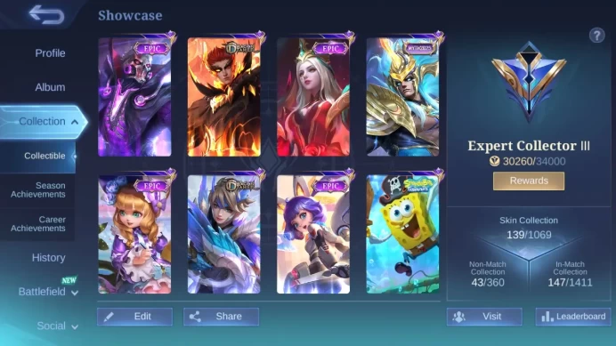 Hero 93|Skin 139|CC Natalia|Spongebob Cyclops|Dtamer Valir Lancelot Kimmy Masha|Blazing Claude|Epic Vexana Roger Change ML603B