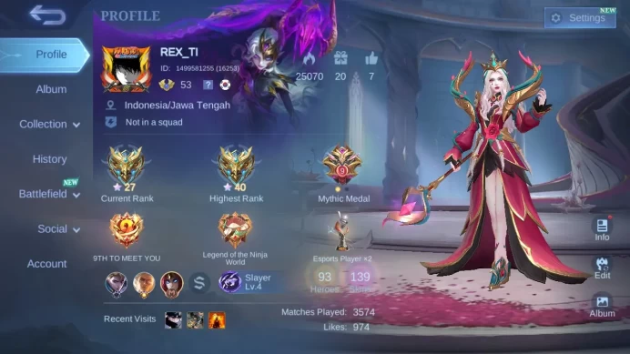 Hero 93|Skin 139|CC Natalia|Spongebob Cyclops|Dtamer Valir Lancelot Kimmy Masha|Blazing Claude|Epic Vexana Roger Change ML603B