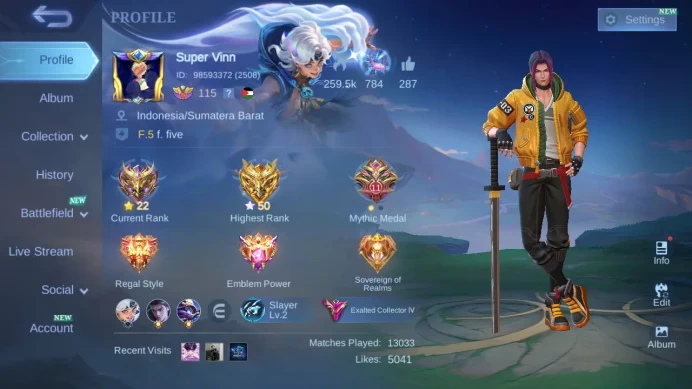 Hero 131|Skin 372|Legend Johnson|Naruto|KOF Guin Karina|Transformers Granger|CC Khufra|Luckybox Lesley Martis ML615B