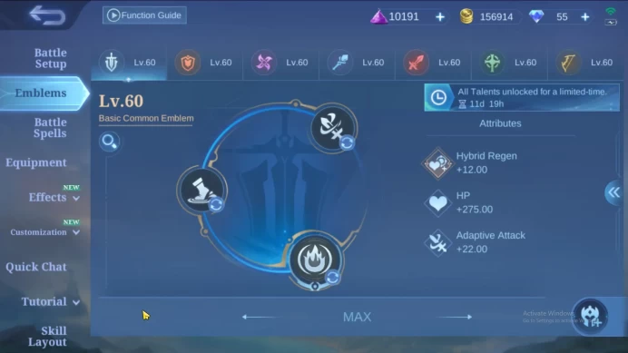 Hero 131|Skin 501|Legend Alucard|AOT Yin|KOF Masha|Prime Yu Zhong Beatrix|Allstar Hanabi|Sanrio Chang'e|CC Badang ML639B
