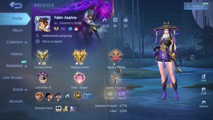 Hero 91|Skin 118|Luckybox Fanny|Spongebob Cyclops|Saint Seiya Badang|Saber Saber|Epic Moskov Rafaela ML647B