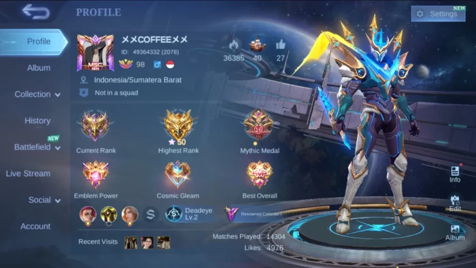 Hero 131|Skin 300|Legend Gusion|TF Xborg|Prime Beatrix|CC Valir|Luckybox Fanny Haya Estes|Zodiac Lancelot Martis Selena ML667B