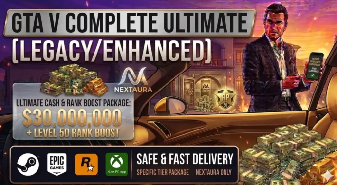 30M Pure Cash + 50 RP Level | GTA Online | Enhanced/Legacy | Cash and RP Level Boost | Steam, Epic, Rockstar