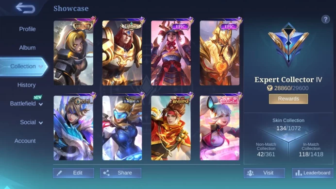 Hero 98|Skin 134|CC Natalia|Saint Seiya Badang|Dtamer Kimmy|Lightborn Tigreal|Valentine Fanny|Blazing Claude ML697BML700B