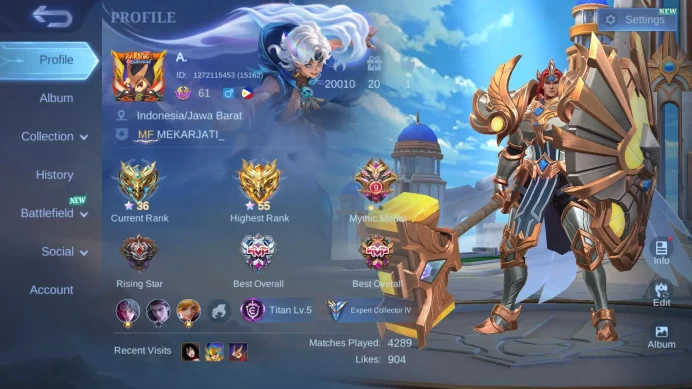 Hero 98|Skin 134|CC Natalia|Saint Seiya Badang|Dtamer Kimmy|Lightborn Tigreal|Valentine Fanny|Blazing Claude ML697BML700B