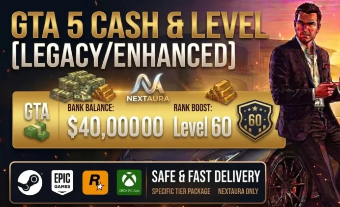40M Pure Cash + 60 RP Level | GTA Online | Enhanced/Legacy | Cash and RP Level Boost | Steam, Epic, Rockstar