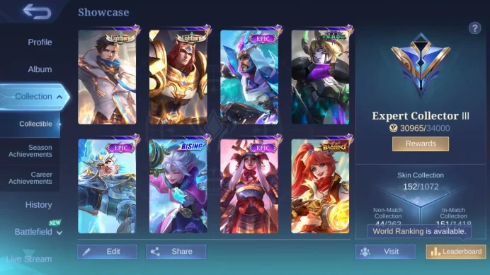 Hero 115|Skin 152|CC Natalia|Peace Fanny|Meow Julian Silvanna|Saint Seiya Badang|Dtamer Masha|Lightborn Granger Tigreal ML703B