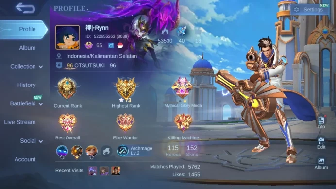 Hero 115|Skin 152|CC Natalia|Peace Fanny|Meow Julian Silvanna|Saint Seiya Badang|Dtamer Masha|Lightborn Granger Tigreal ML703B
