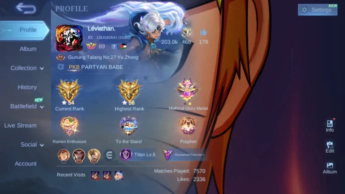 Hero 131 Skin 278 Prime Claude Granger Yu Zhong|Naruto Lukas|Luckybox Freya|Sparkle Fredrinn|Zodiac Lance Helcurt Selena ML715B