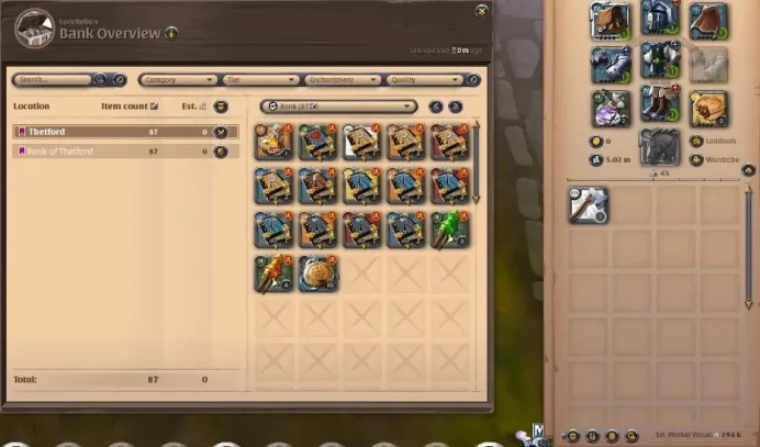 ASIA | 2,76M Total Fame - 5M Silver | T8 Lumberjack - T7 War Gloves Build |Take Gmail|Check SS|(AO821)