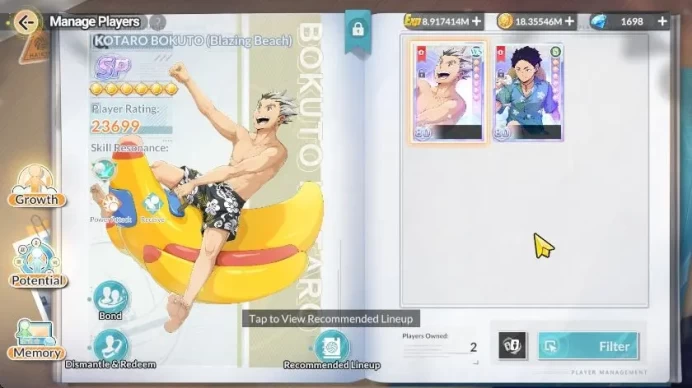 SEA Lv58|2 SP (Bokuto+Memo,Akaashi) 6 UR (Toru,Sakusa,Bokuto,Hosiumi)+Memo 14 SSR (AkaashiR4,Yaku,Kei,Etc)+Memo|CheckSS|HFH1019