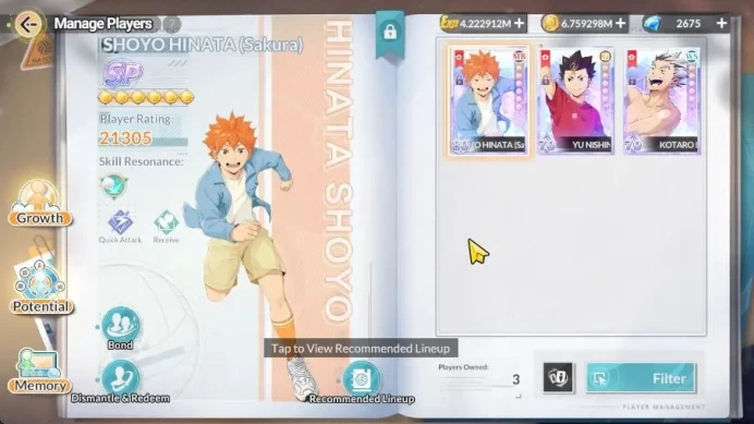 SEA Lv43 2,6K DM|3 SP [Hinata,Nishinoya,Bokuto]+Memo + 9 SSR [Daichi,Asahi,Tanaka,Kozume,Sawamura,Etc]|Google|CheckSS(HFH996)