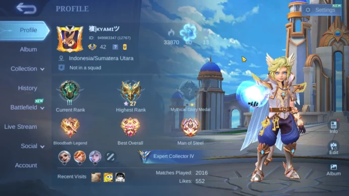 Hero 79|Skin 128|KOF Karina|Transformers Roger|Saint Seiya Badang|Lightborn Harith|Saber Freya|Epic Gusion Lance Zilong ML794B