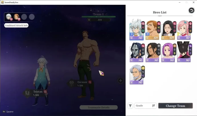 EU|Fresh Starter Lvl 2|2 SSR| Escanor, Guila, & 7 SR |2 SSR Selector|Act 1 Story|200 Star Frag|Log Netmarble|Take Email|SDO1097