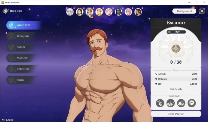 EUROPE |Fresh Starter Lvl 2|3 SSR| Escanor, King, Guila, & 5 SR |2 SSR Selector|Act 1 Story|Log Netmarble|Take Email|(SDO1096)