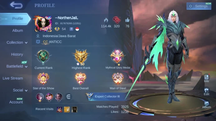 Hero 102|Skin 144|CC Nata|Meow Julian|Dtamer Lance Valir Estes|Saber Freya Saber|Valentine Fanny|Blazing Claude ML814B