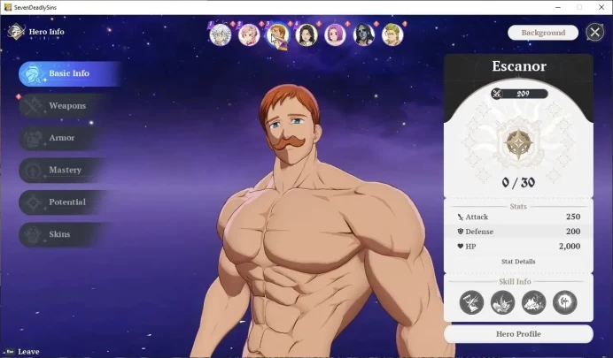 EUROPE |Fresh Starter Lvl 2|2 SSR| Escanor, Guila, & 5 SR |2 SSR Selector|24 Pick Up Draws|Log Netmarble|Take Email|(SDO1093)