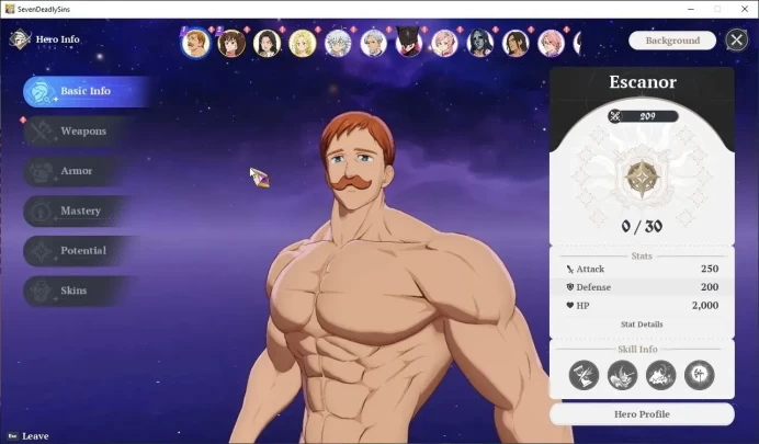 EU |Fresh Starter Lv 2|4 SSR| Escanor,Diane,Guila,Elaine & 8 SR |2 SSR Selector|Act 1 Story|Log Netmarble|Take Email|(SDO1087)