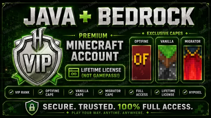 (OptiFine + Vanilla + Migrator Cape. Hypixel VIP) Account from 23-Mar-2024. Microsoft account with mail.