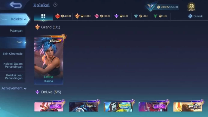 hero 97 | skin 129 kof karina epic freya, saber jhonson, epic grock much special skin and starlight ML970B