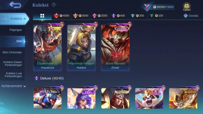 Hero 128 Skin 251 | Prime Claude | Luckybox Zhask | Annual Haya | Zodiac Badang | Lunar Sun check ss ML1175B