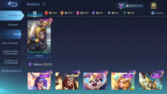 Hero 132 Skin 237 | Prime Granger | KOF Karina | Sanrio Floryn | CC Natalia | Lunar Sun | Zodiac Martis Check ss ML1255B