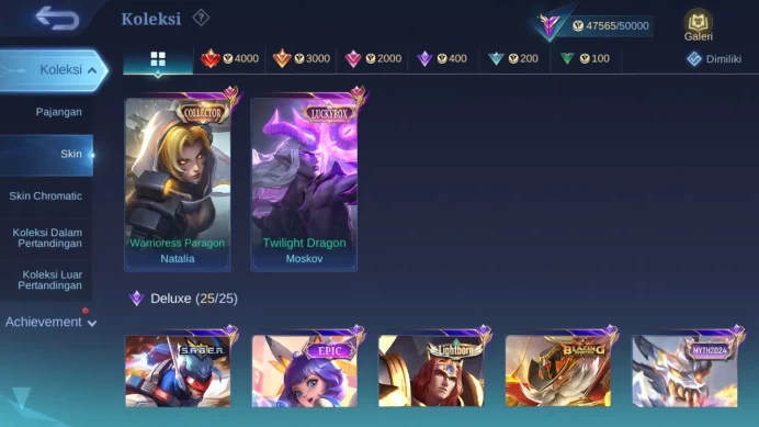 Hero 121 Skin 193 | Luckybox Moskov | KOF Karina | Sanrio Floryn | CC Natalia | Create Odette check ss ML1312B