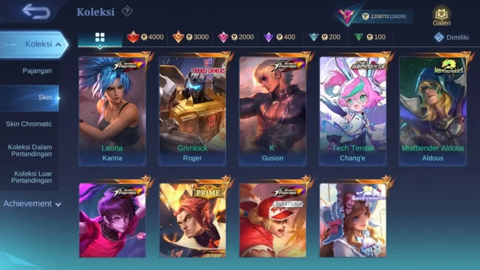 Hero 132 Skin 364 | Legend Franco | KOF Gusion, Dyrroth, Paquito | Aspirant Change | Luckybox 9 check ss ML1340B