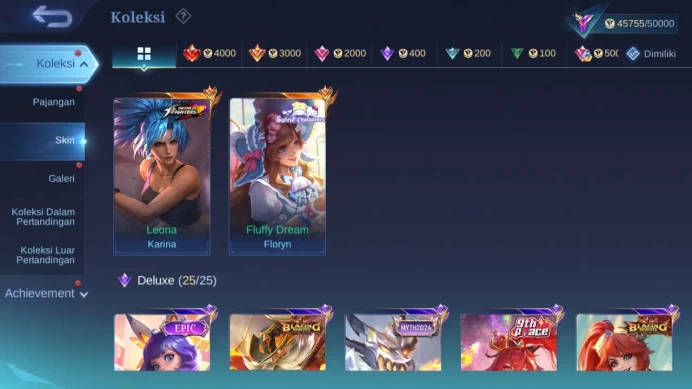 Hero 132 Skin 218 | KOF Karina | Sanrio Floryn | Lightborn Granger | Pace Cici | Dtamer Masha, Valir check ss ML1342B