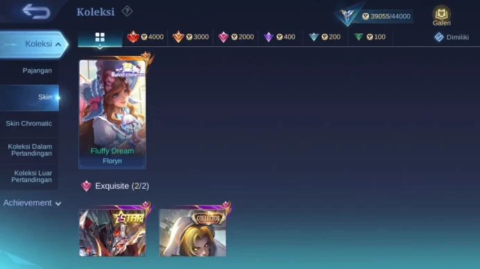 Hero 115 Skin 195 | Annual Hayabusa | Sanrio Floryn | CC Natalia | Dtamer Kimmy, Ling | Venom Gusion check ss ML1377B
