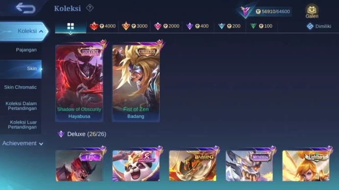 Hero 117 Skin 234 | Transformers Granger, Roger | CC Badang | Luckybox Haya | Zodiac Helcurt check ss ML1394B