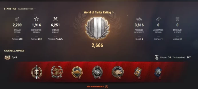 1* VIII / World of tanks / WOT / see the picture / PLS Read Description /azuo