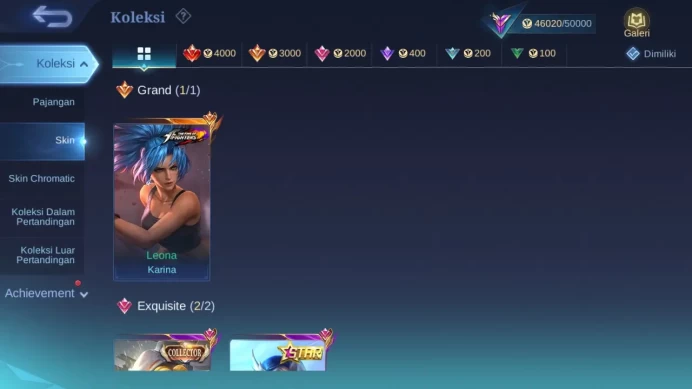 Hero 132 Skin 221 | Annual Lesley | CC Nata | Atomic Miya | Sparkle Fredrinn | Seiya Badang | Lightborn Fanny check ss ML1416B