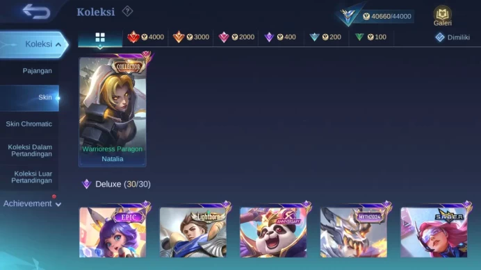 Hero 101 Skin 196 | CC Natalia | Lightborn Granger, Alucard, Fanny | Lunar Sun | Dtamer Masha, Kimmy ML1418B